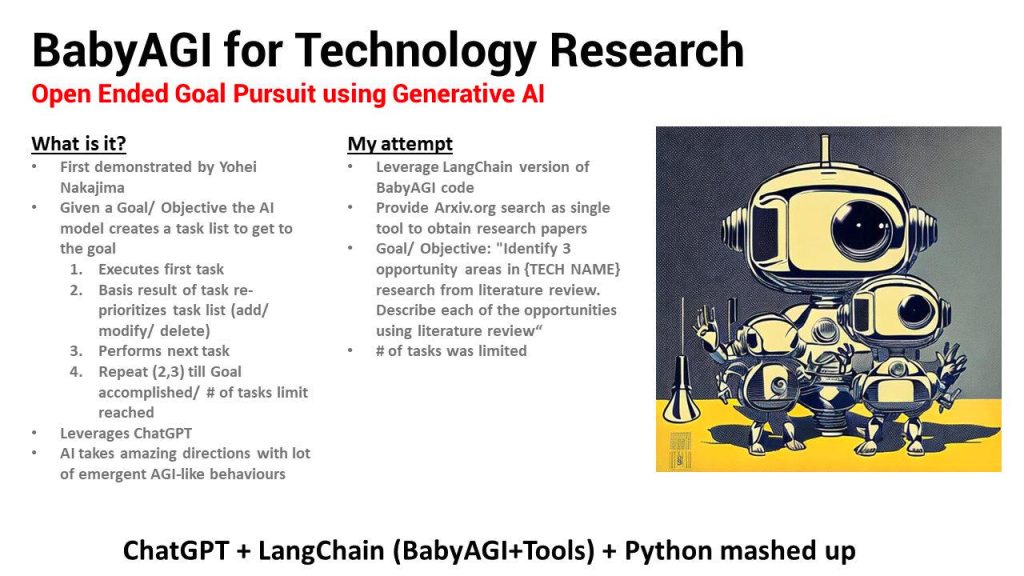 Image explaining BabyAGI implementation with LangChain